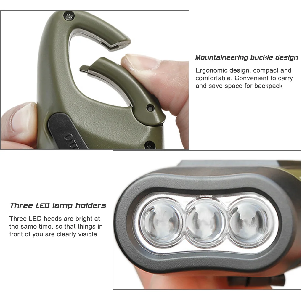 LED Flashlight Hand Crank Sola - огляд і ціна Fishing Boat Navigation Light
